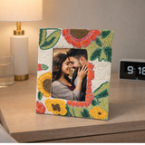 Oh So Floral!                Premium Hand Beaded Photo Frame - 10 X 8 Inch