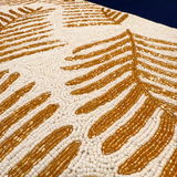 White Gold Bead Premium Table Runner - 13 X 36 Inch