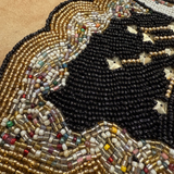 Black Butterfly Bead Table Runner - 13 X 36 Inch