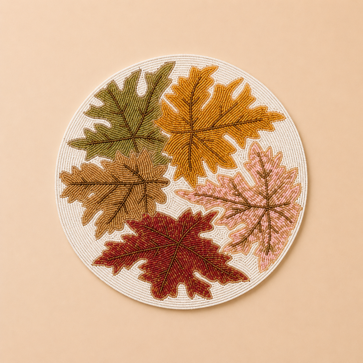 Maple Leaf Premium Table Placement (Set of 2)- 12 Inch