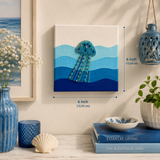 ✨ Beach Please!- Wall & Table Mini Canvas & Stand  - 6 X 6 Inch #SummerEdit