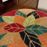 Autumn Beads Table Placement (Set of 2)- 12 Inch