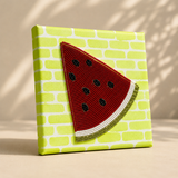 ✨ Watermelon Splash!- Wall & Table Mini Canvas & Stand  - 6 X 6 Inch #SummerEdit