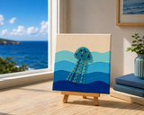 ✨ Beach Please!- Wall & Table Mini Canvas & Stand  - 6 X 6 Inch #SummerEdit