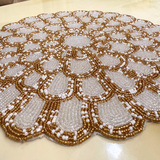 Golden Bloom Flower Table Placement (Set of 2)- 12 Inch