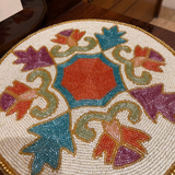 Multicolor Beads Table Placement (Set of 2)- 12 Inch