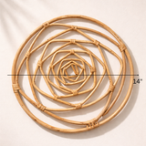 The Bamboo Cane 100% Natural & Handmade Wall Decor & Hanging - Set of 4