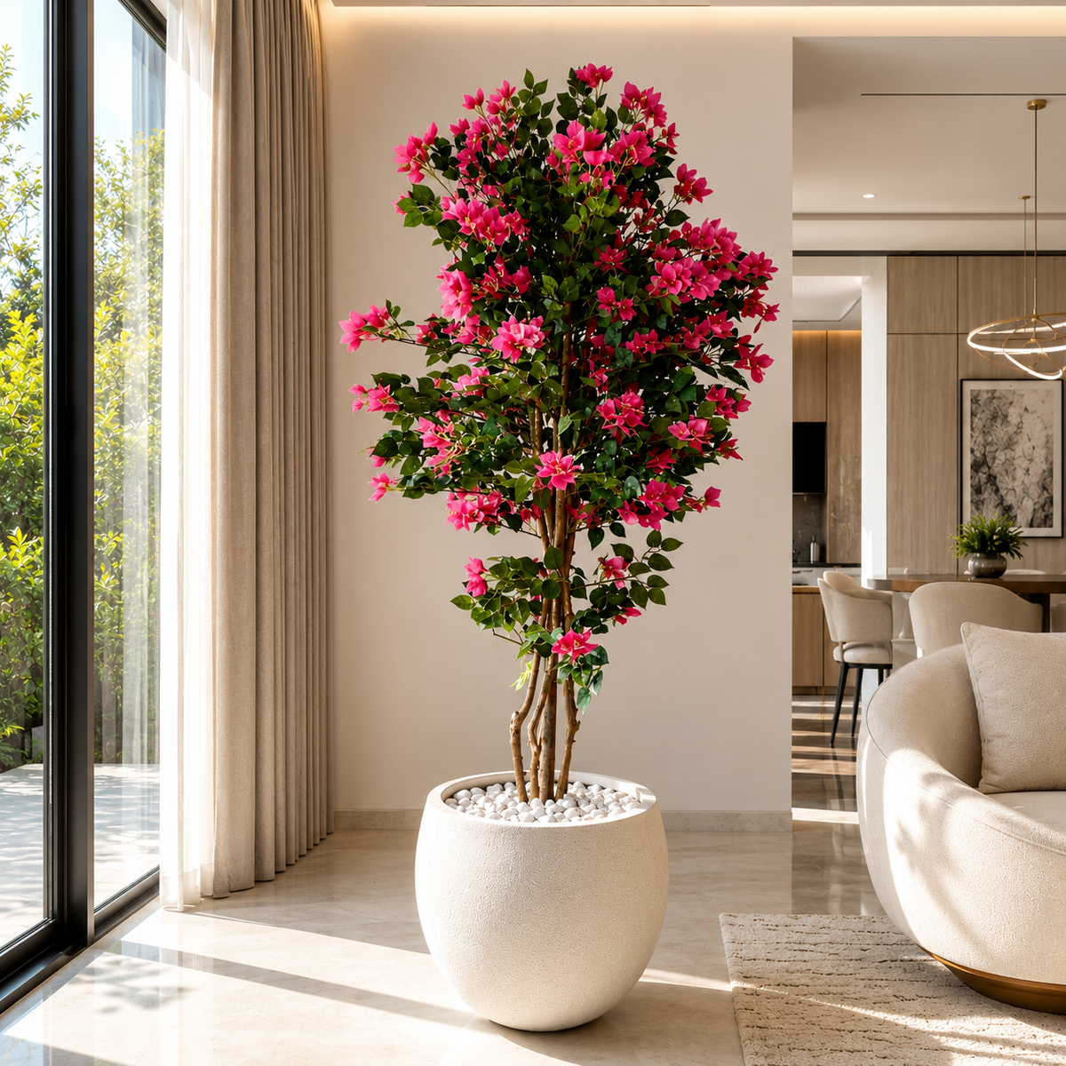 Artificial Lush Rani Pink  Bougainvillea Tree 🌺✨- 6 FT