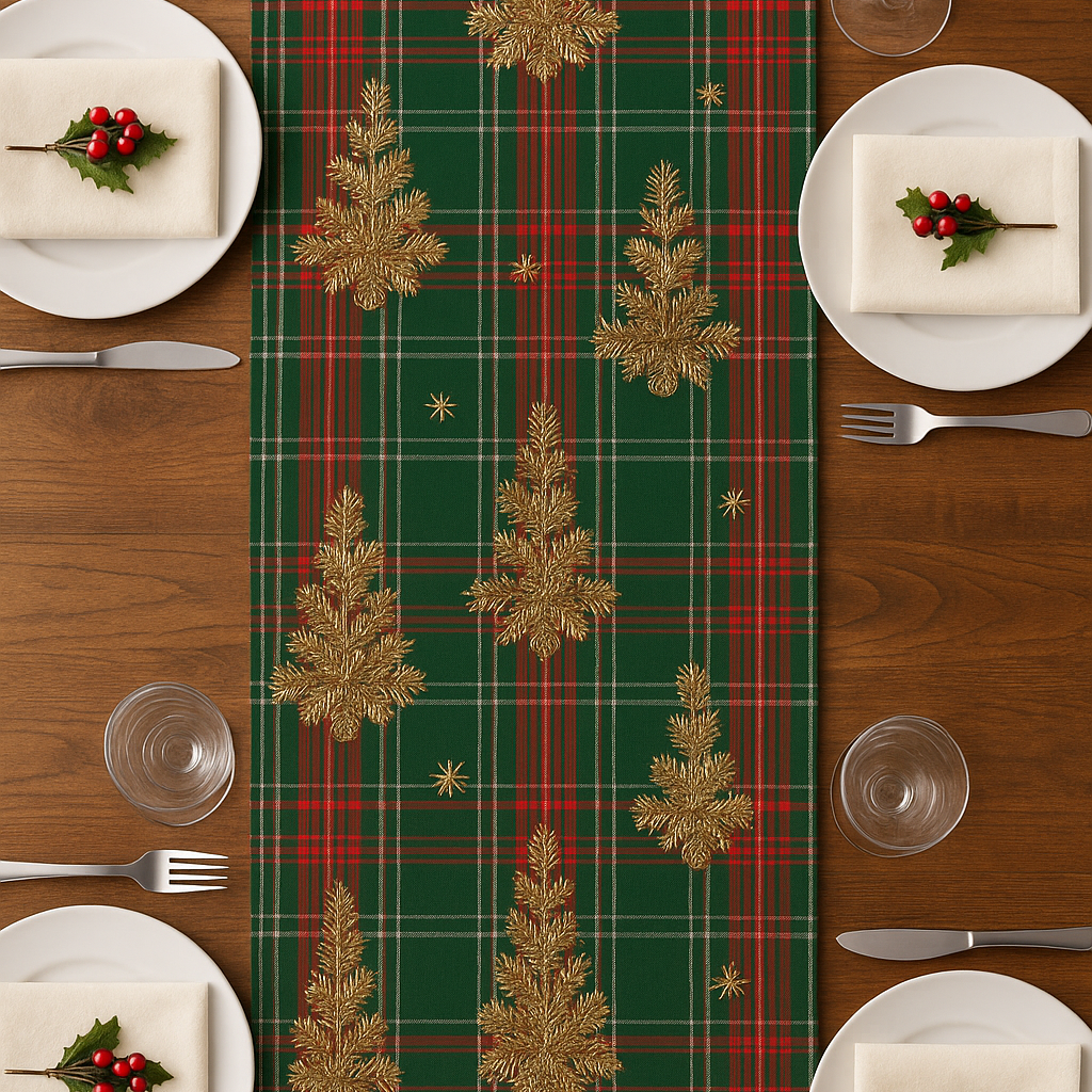 🎄 Merry Christmas Premium Cotton Table Runner - 15 X 72 Inch