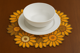 Sunflower Beads Table Placement (Set of 2)- 14 X 10 Inch