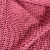 Textured Dusty Rose Pink Cotton Tassel Throw – 50 × 60 Inches