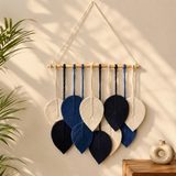 Shades of Ocean 100% Handmade Macramé Wall Hanging - 16" X 30"