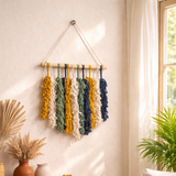 Messy Yet Classy 100% Handmade Macramé Wall Hanging - 16" X 30"