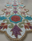 Multicolor Premium Bead Table Runner - 13 X 36 Inch