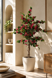 Artificial Lush Rani Pink  Bougainvillea Tree 🌺✨- 5.5 FT